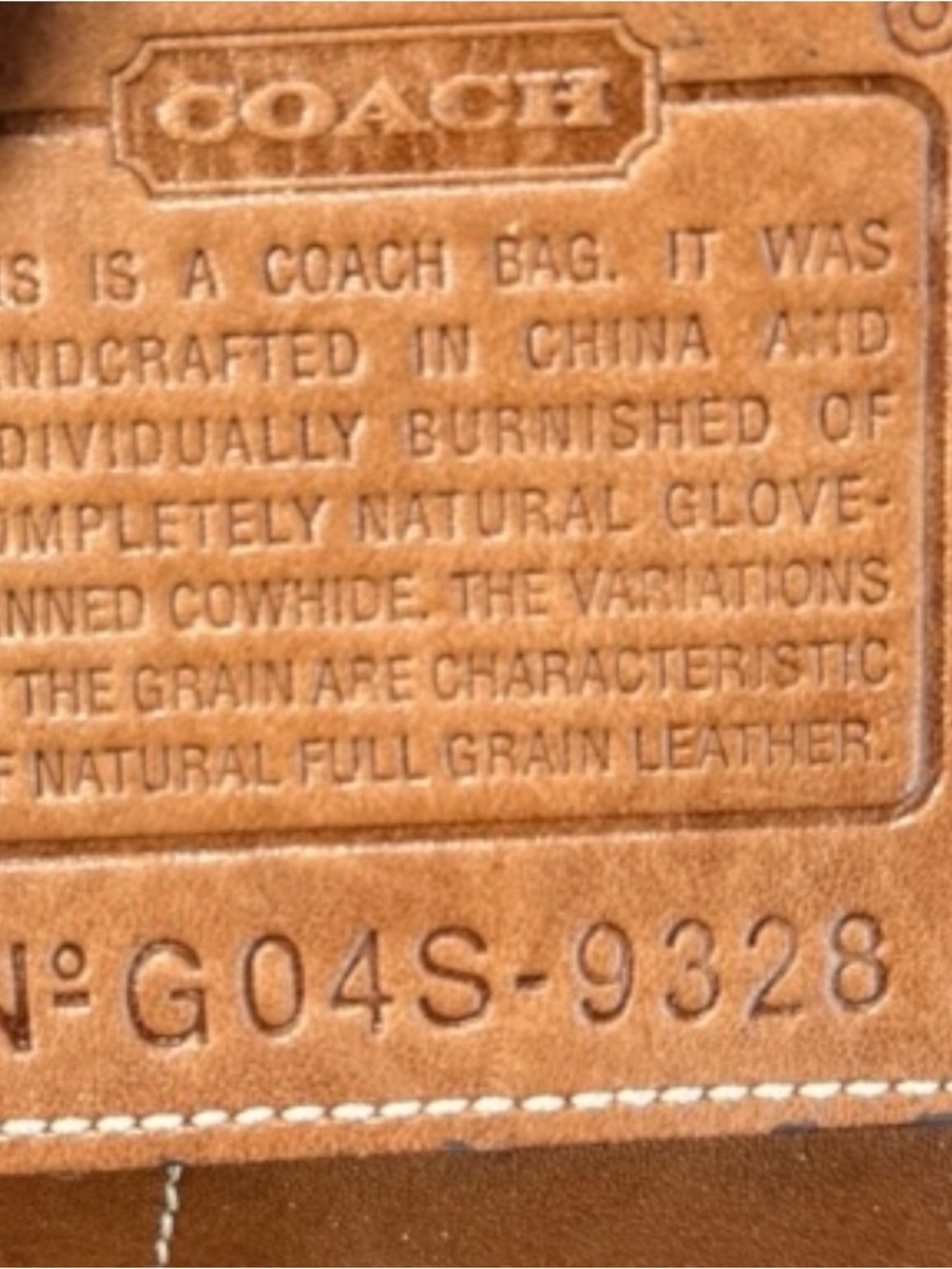 Coach Vintage Leather Burnished Glove Tanned Legacy Crossbody - Picture 8 of 9